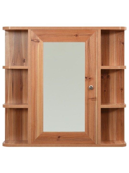 Koupelnová zrcadlová skříňka dub 66 x 17 x 63 cm MDF