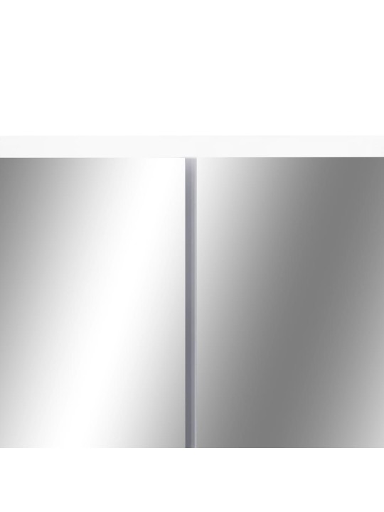 LED koupelnová zrcadlová skříňka bílá 80 x 15 x 60 cm MDF