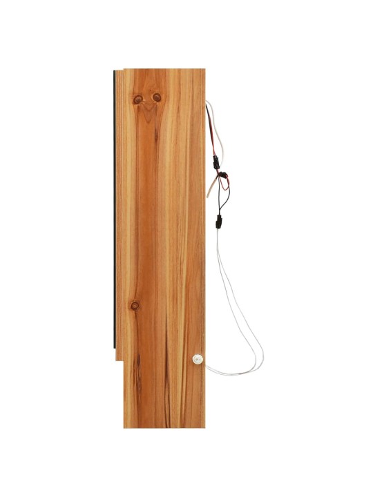 LED koupelnová zrcadlová skříňka dub 80 x 15 x 60 cm MDF