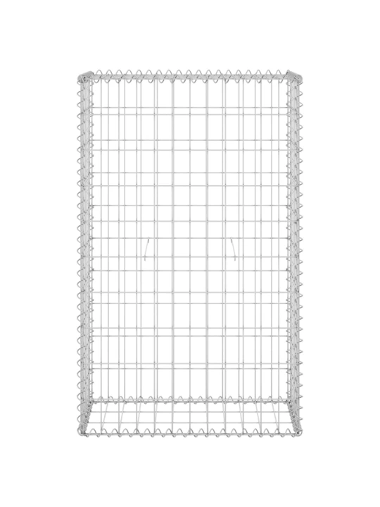 Gabionová zeď s víky pozinkovaná ocel 60 x 30 x 100 cm