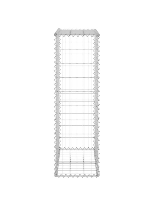 Gabionová zeď s víky pozinkovaná ocel 60 x 30 x 100 cm