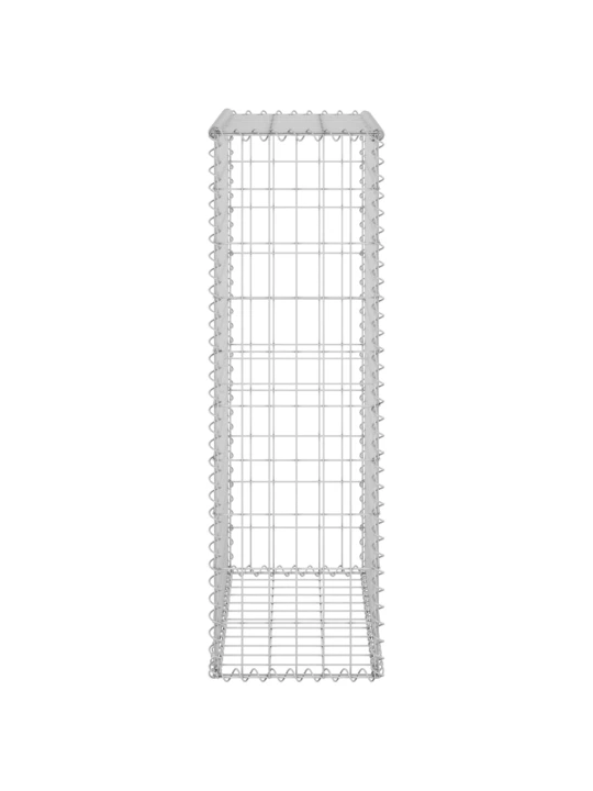 Gabionová zeď s víky pozinkovaná ocel 60 x 30 x 100 cm