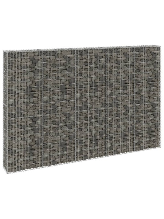 Gabionová zeď s víky pozinkovaná ocel 300 x 30 x 200 cm