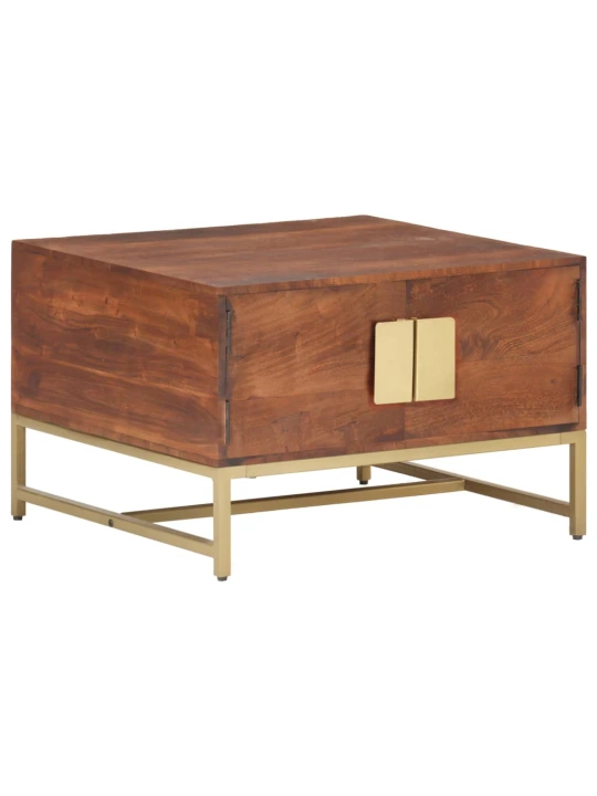 Konferenční stolek medově hnědý 67 x 67 x 45 cm masivní akácie