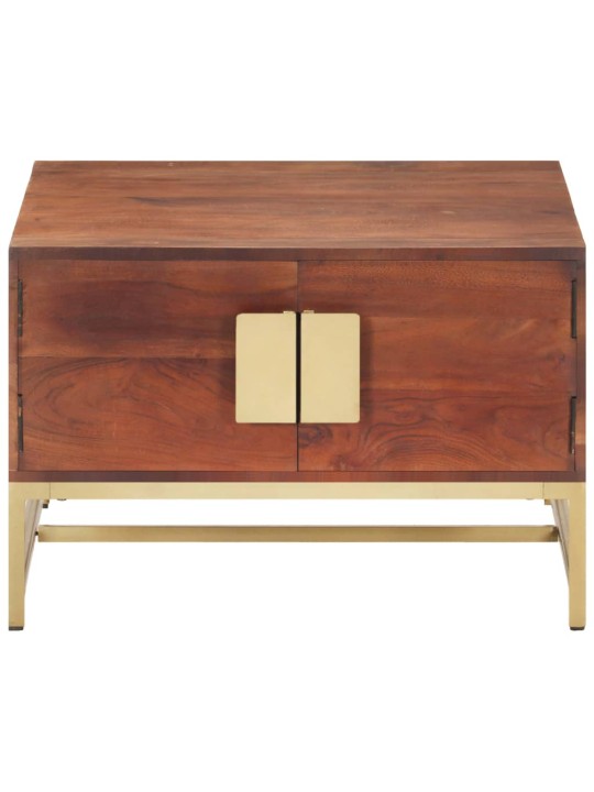Konferenční stolek medově hnědý 67 x 67 x 45 cm masivní akácie