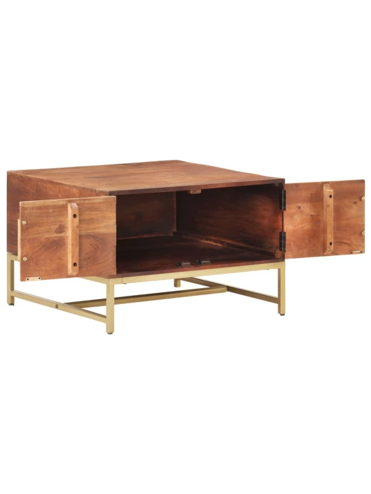 Konferenční stolek medově hnědý 67 x 67 x 45 cm masivní akácie