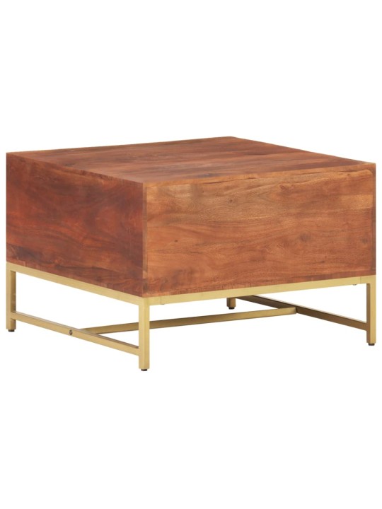 Konferenční stolek medově hnědý 67 x 67 x 45 cm masivní akácie