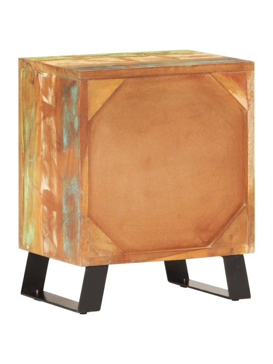 Noční stolek 40 x 30 x 50 cm masivní recyklované dřevo
