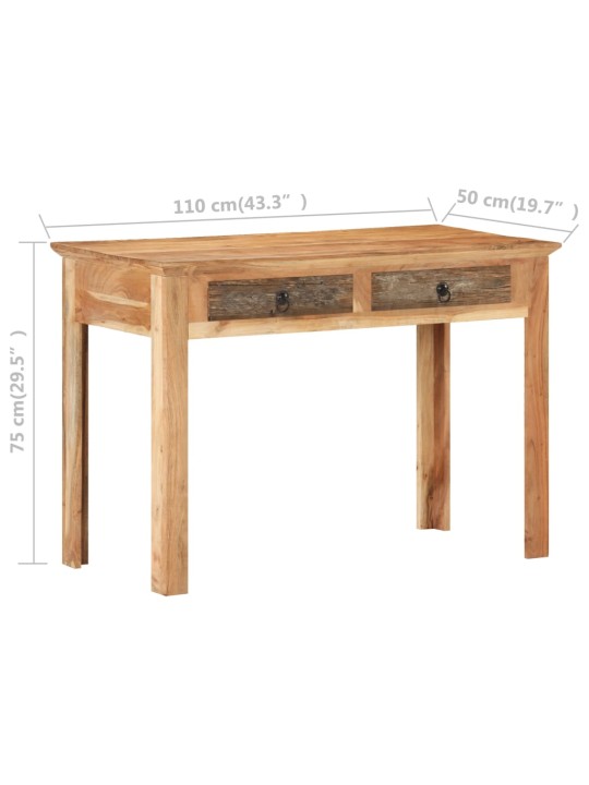 Psací stůl 110 x 50 x75 cm masivní recyklované dřevo