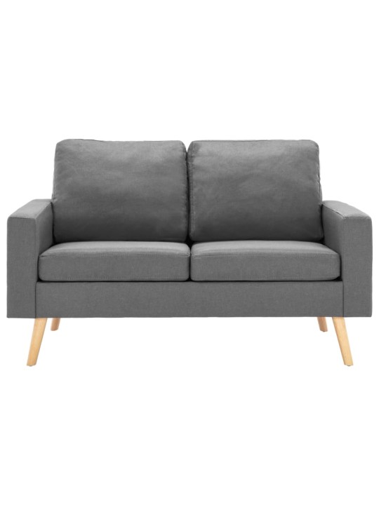 2dílná sedací souprava textil světle šedá