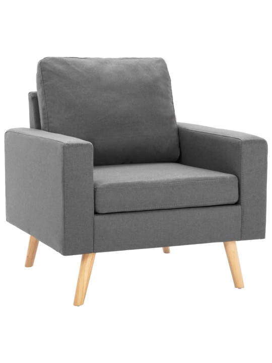 2dílná sedací souprava textil světle šedá