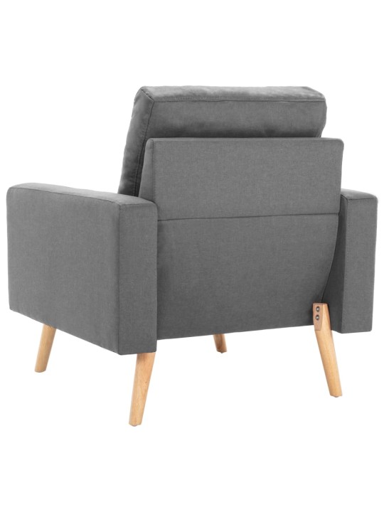2dílná sedací souprava textil světle šedá