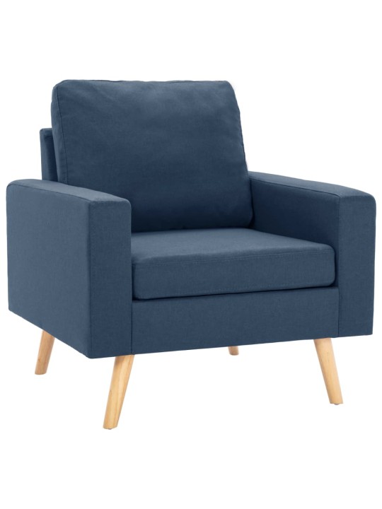 2dílná sedací souprava textil modrá