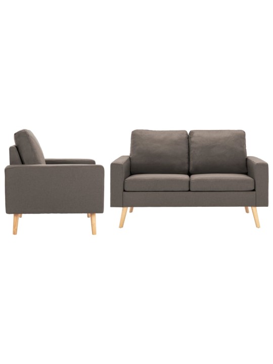 2dílná sedací souprava textil taupe
