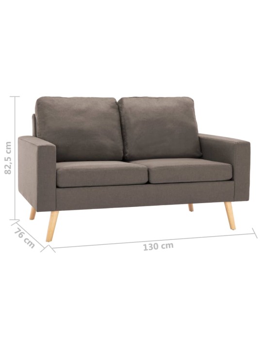 2dílná sedací souprava textil taupe