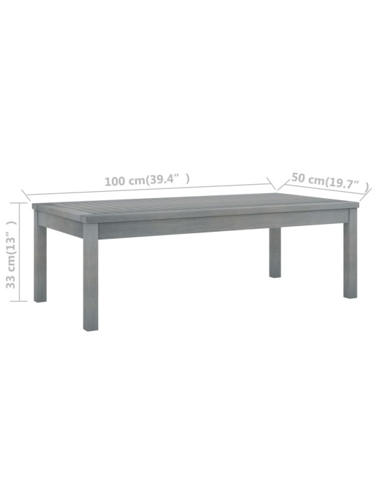 Konferenční stolek 100 x 50 x 33 cm masivní akáciové dřevo