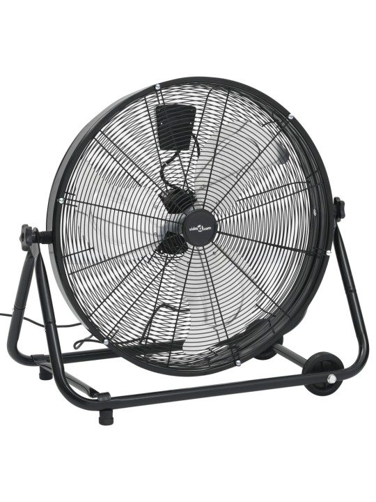 průmyslový bubnový ventilátor 60 cm 172,5 w černý
