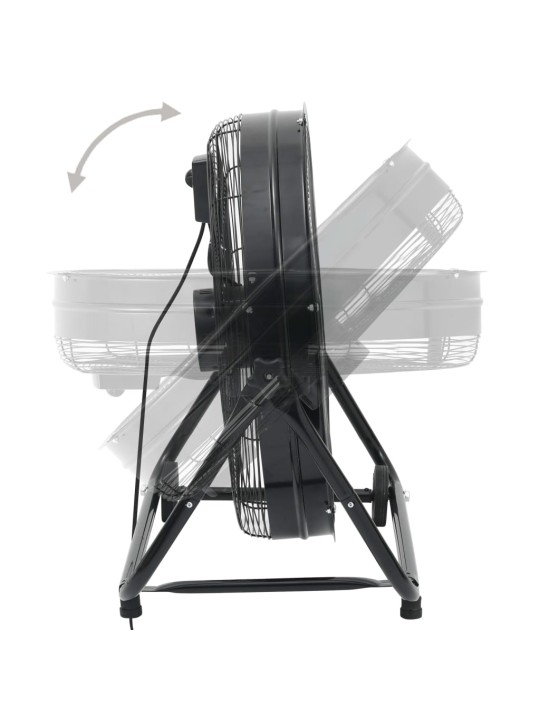 průmyslový bubnový ventilátor 60 cm 172,5 w černý