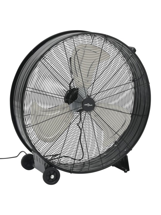 Průmyslový bubnový ventilátor 77 cm 187,7 w černý