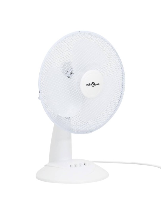 Stolní ventilátor 3 rychlosti 30 cm 40 W bílý