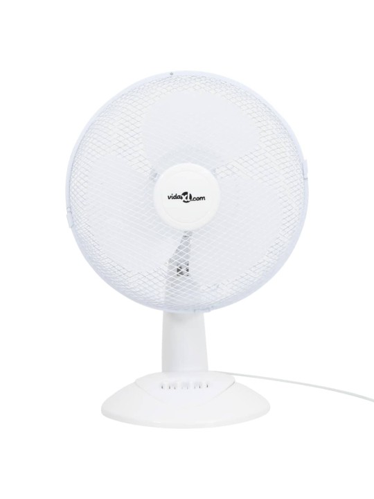 Stolní ventilátor 3 rychlosti 30 cm 40 W bílý