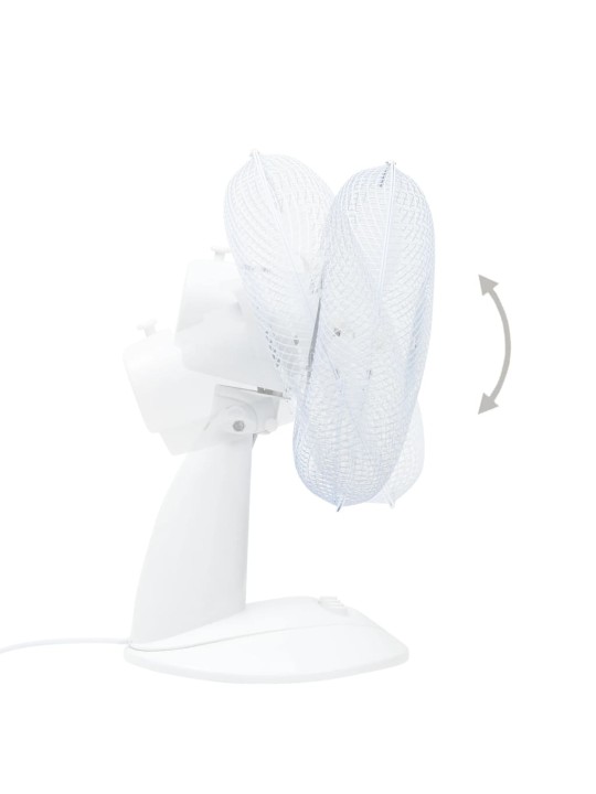 Stolní ventilátor 3 rychlosti 30 cm 40 W bílý