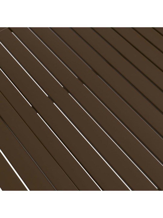 Zahradní stůl hnědý 140 x 80 x 72 cm ocel