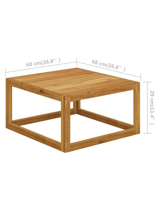 Konferenční stolek 68 x 68 x 29 cm masivní akáciové dřevo