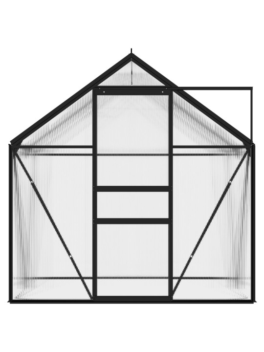 Skleník antracitový hliníkový 2,47 m²