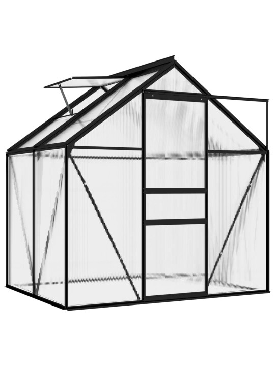 Skleník antracitový hliníkový 2,47 m²