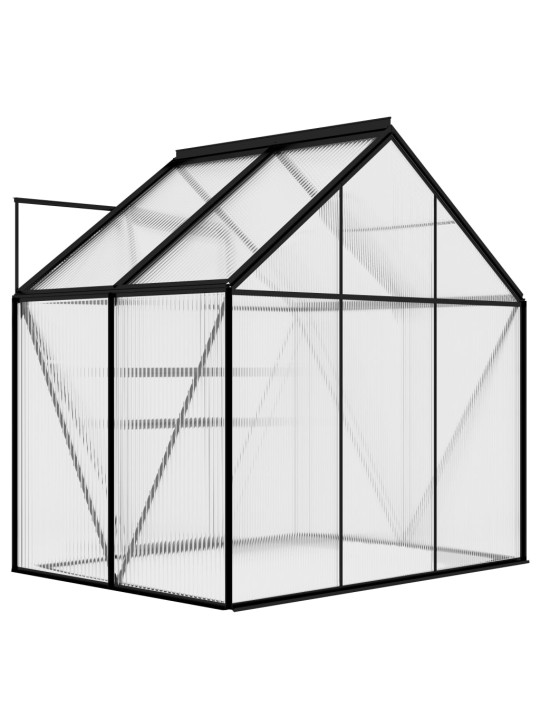 Skleník antracitový hliníkový 2,47 m²