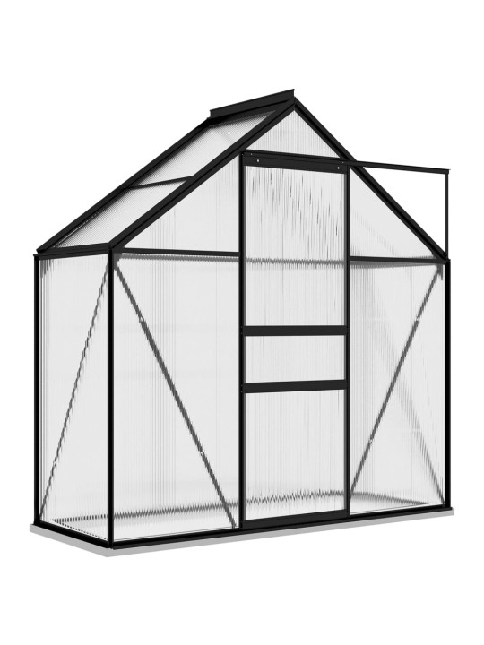 Skleník antracitový hliníkový 1,33 m²