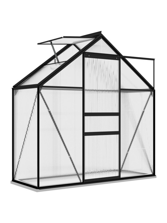Skleník antracitový hliníkový 1,33 m²