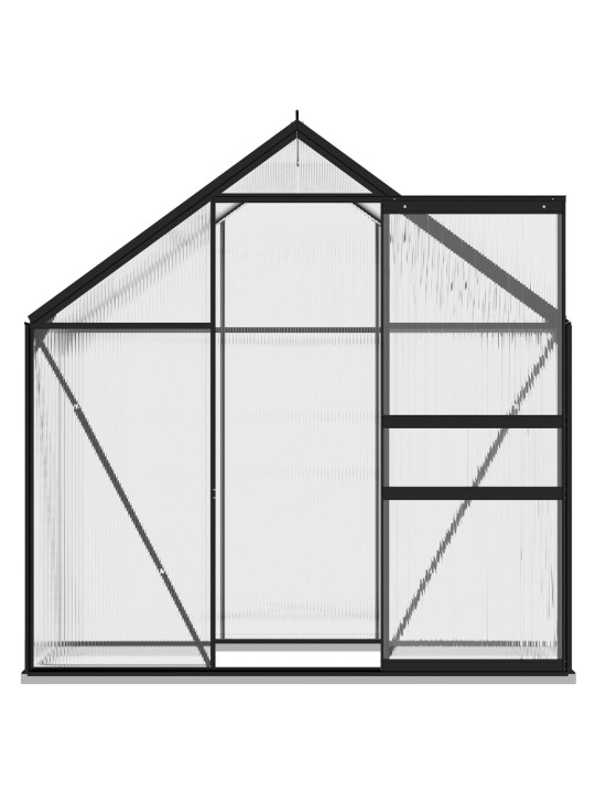 Skleník antracitový hliníkový 1,33 m²