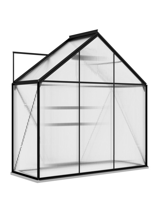 Skleník antracitový hliníkový 1,33 m²