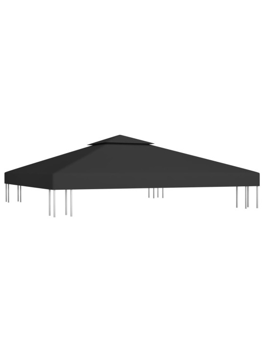 Dvojitá střecha na altán 310 g/m² 3 x 3 m černá