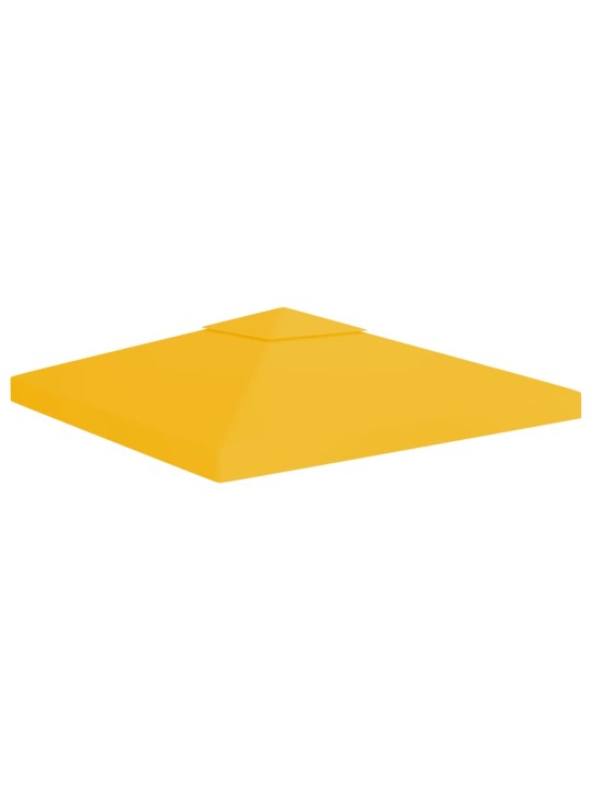 Dvojitá střecha na altán 310 g/m² 3 x 3 m žlutá