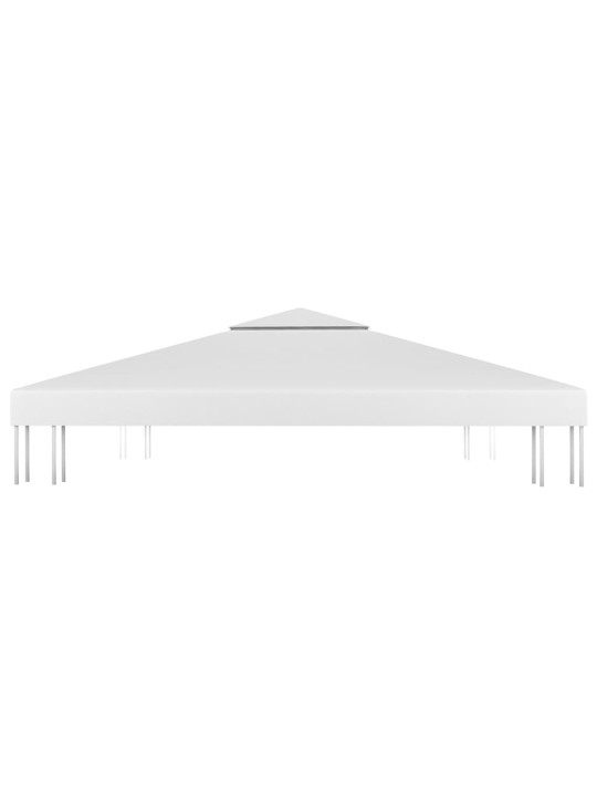 Dvojitá střecha na altán 310 g/m² 4 x 3 m bílá