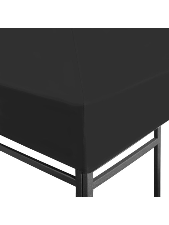 Náhradní střecha na altán 270 g/m² 3 x 3 m černá