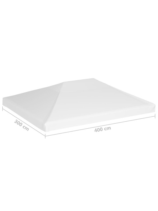 Náhradní střecha na altán 270 g/m² 4 x 3 m bílá