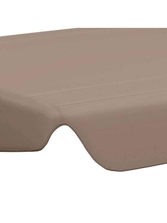 Náhradní stříška na zahradní houpačku taupe 188/168x145/110 cm