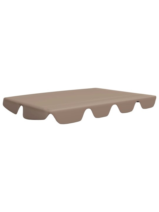 Náhradní stříška na zahradní houpačku taupe 150/130 x 105/70 cm