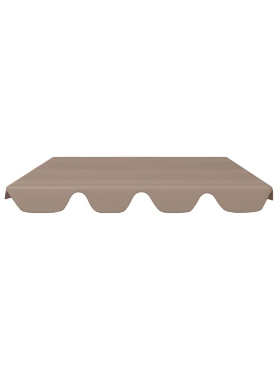 Náhradní stříška na zahradní houpačku taupe 150/130 x 105/70 cm