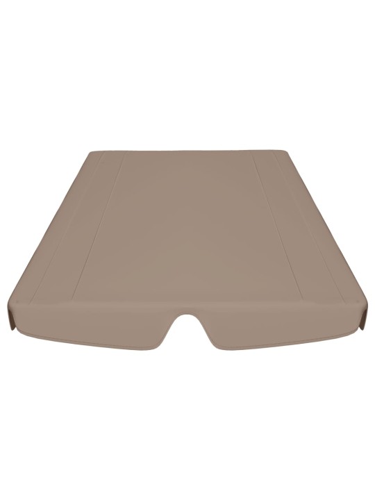 Náhradní stříška na zahradní houpačku taupe 150/130 x 105/70 cm