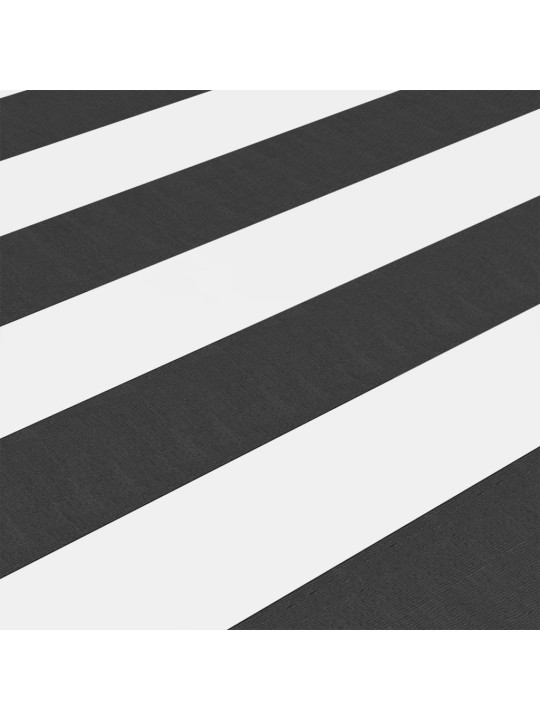 Balkónová zástěna antracitová a bílá 75x400 cm oxfordská látka