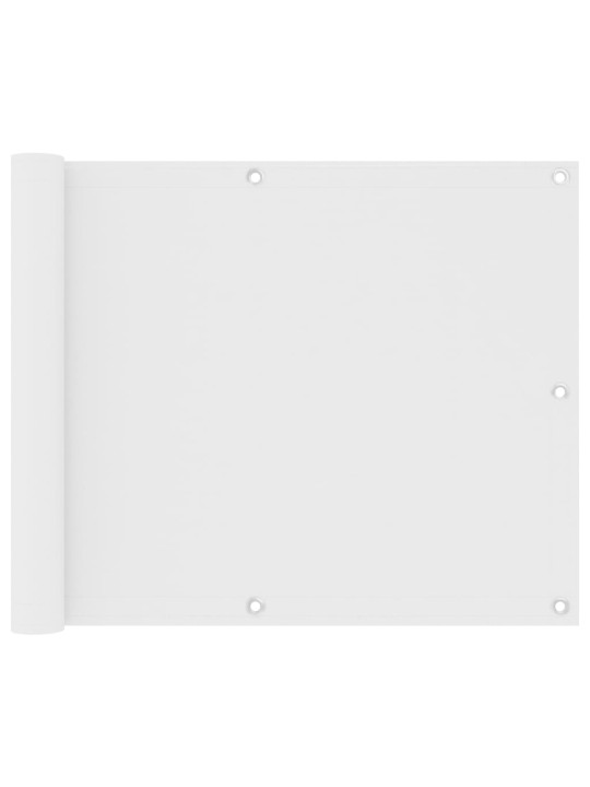 Balkónová zástěna bílá 75 x 300 cm oxfordská látka