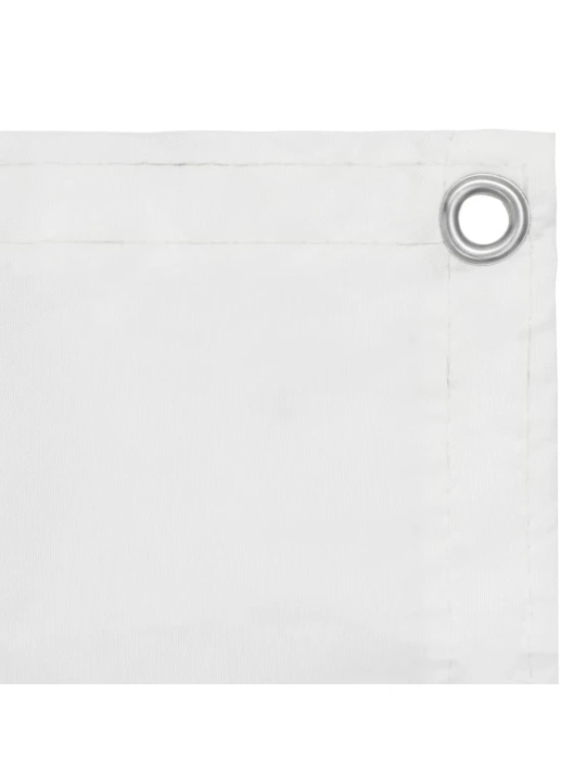 Balkónová zástěna bílá 90 x 500 cm oxfordská látka