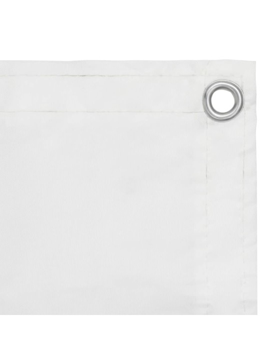 Balkónová zástěna bílá 120 x 300 cm oxfordská látka