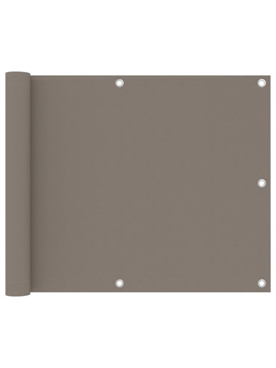 Balkónová zástěna taupe 75 x 300 cm oxfordská látka