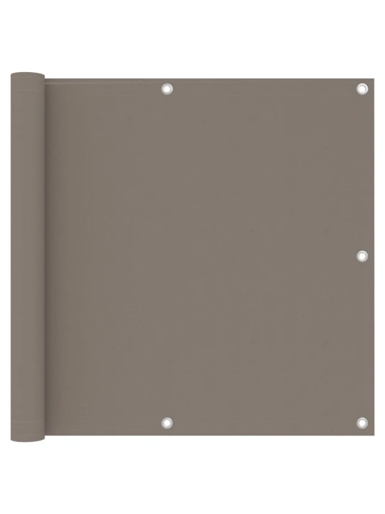Balkónová zástěna taupe 90 x 400 cm oxfordská látka